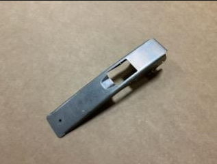 Stainless steel heat treated jet engine shroud latch