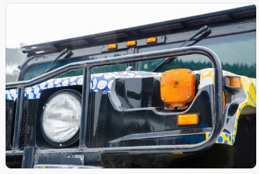 Bent tube on front of hummer